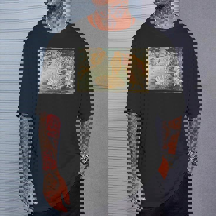 ヴィーナスの誕生／サンドロ・ボッティチェッリ【世界の名画】（高精細画質）女神 美術館アート Tシャツ 彼への贈り物