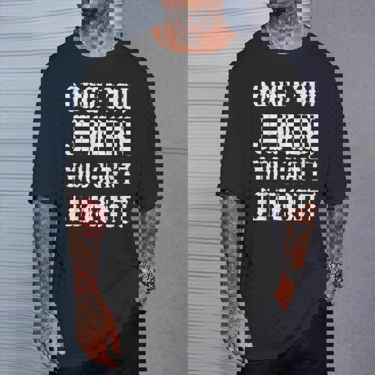 一度ジミンしたら、ジミンアウトはできない Tシャツ 彼への贈り物