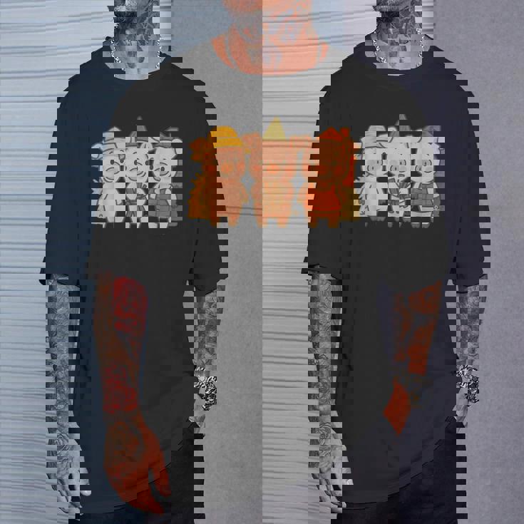 三匹の子ぶたのおとぎ話の絵本 Tシャツ 彼への贈り物