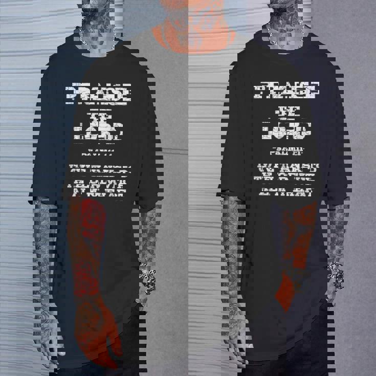 主を賛美する聖書の言葉 Tシャツ 彼への贈り物