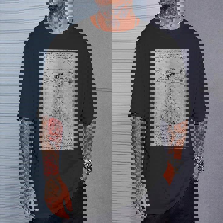 人物レオナルドダヴィンチのプロポーション Tシャツ 彼への贈り物