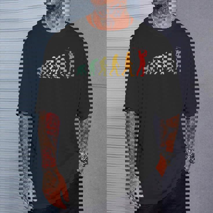 人類の進化 ネタ ゴルフ ゴルフ好き ゴルフファン ゴルファー おもしろ ゴルフ部 Tシャツ 彼への贈り物