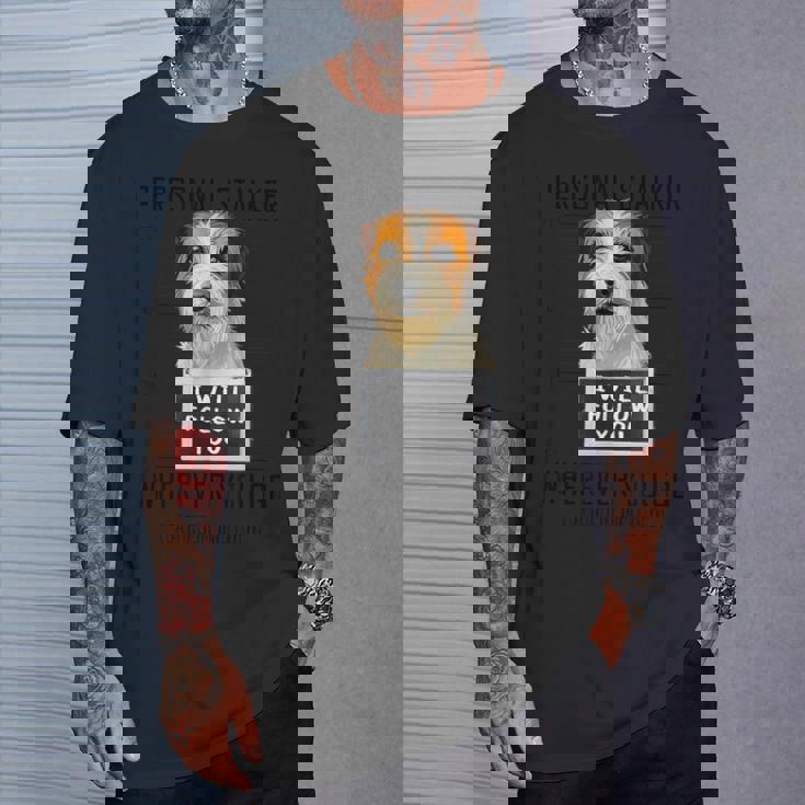 個人ストーカー 犬 ジャック・ラッセル・テリア I Will Follow You Tシャツ 彼への贈り物