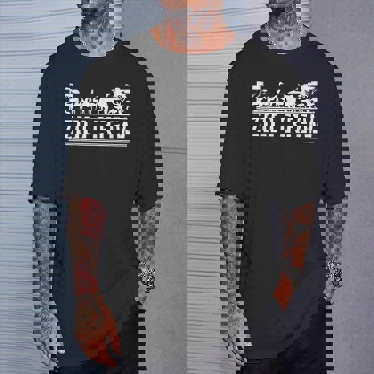 動物園 動物園 サファリ キリン ライオン ゾウ 動物園 Tシャツ 彼への贈り物