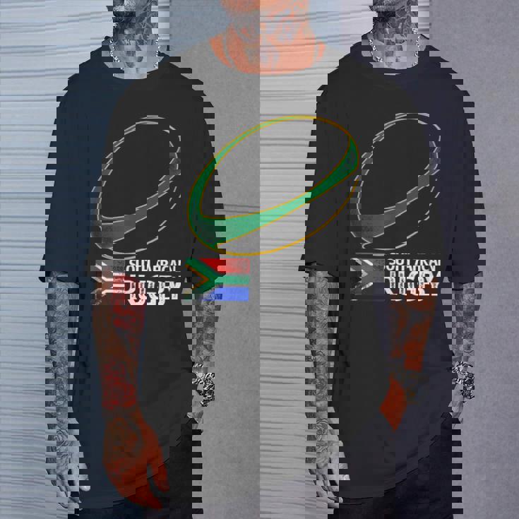 南アフリカラグビー南アフリカ国旗 Tシャツ 彼への贈り物