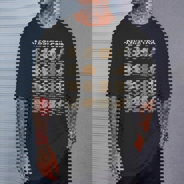 古生代化石チャート古生物学科学愛好家 Tシャツ 彼への贈り物