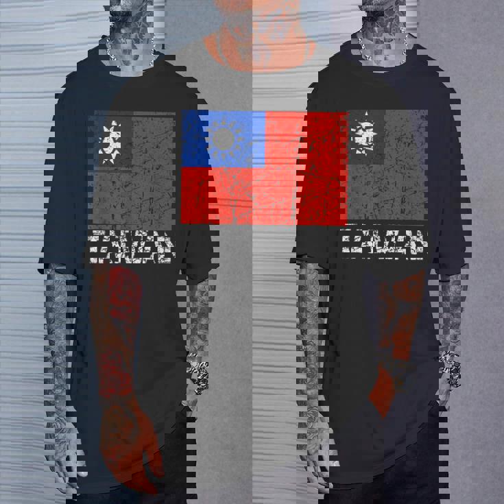 台湾国旗 アンティーク調 男性 女性 キッズ アジア 台湾 Tシャツ 彼への贈り物