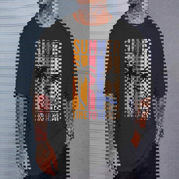 夏 Time To Beach クールバイブ Tシャツ 彼への贈り物