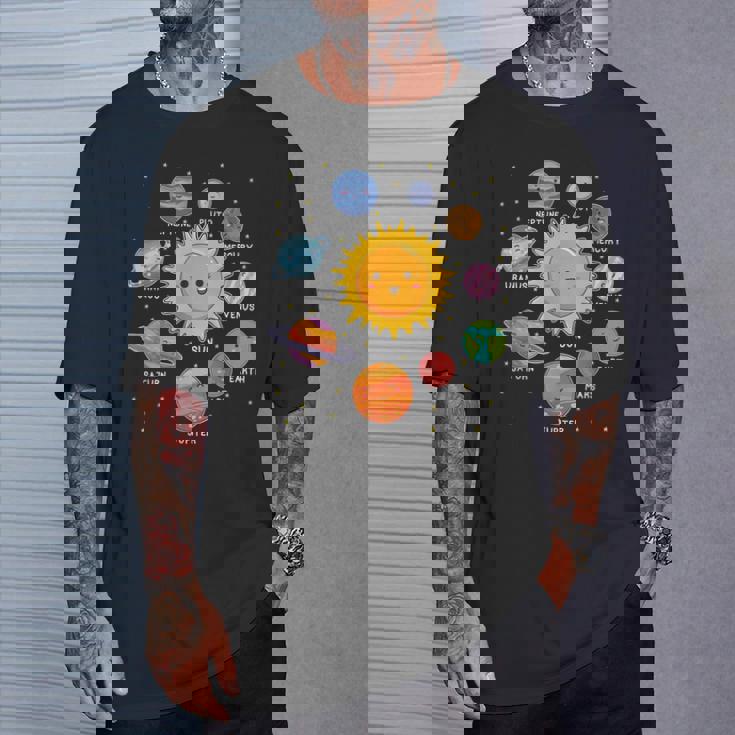 太陽系 惑星 宇宙 惑星 男の子 女の子 幼児 Tシャツ 彼への贈り物