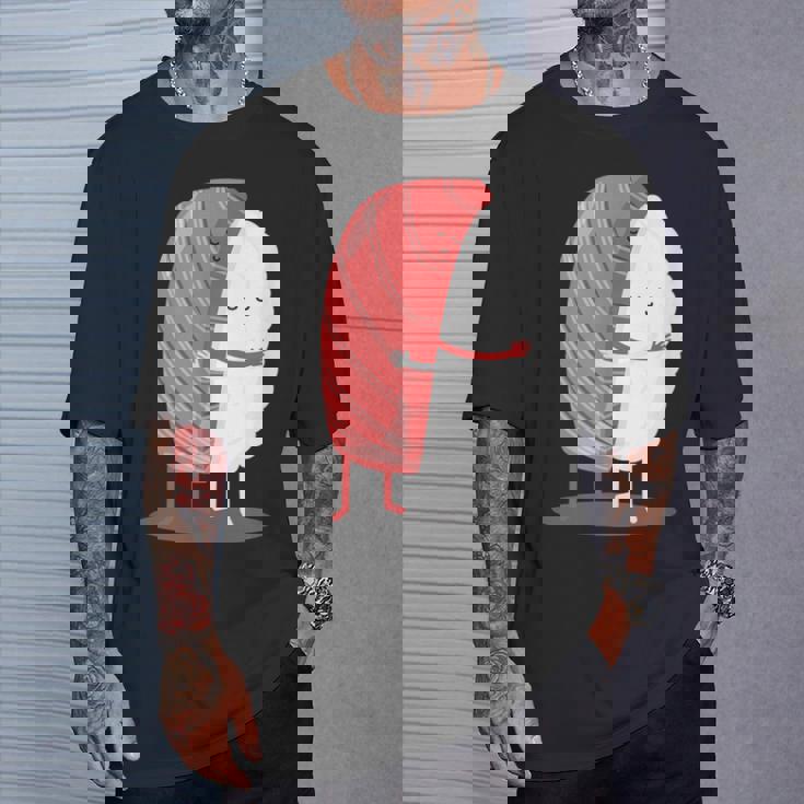 寿司 ハグ 甘い 和食 まぐろ にぎり Tシャツ 彼への贈り物