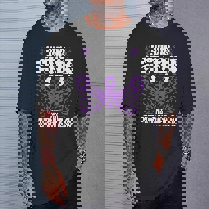 強く生きる 線維筋痛症への認識 線維筋痛症 Tシャツ 彼への贈り物