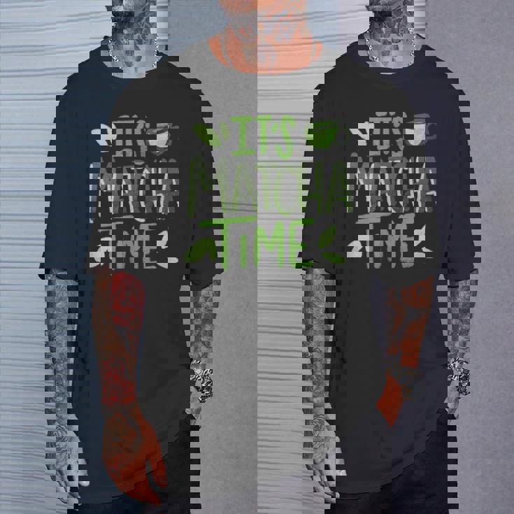 抹茶タイム おいしい日本の抹茶 Tシャツ 彼への贈り物