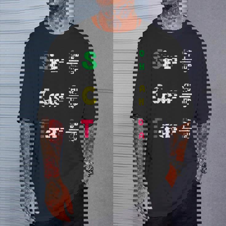 数学教師 三角法oh Cah Toa ジオメトリパロディ Tシャツ 彼への贈り物