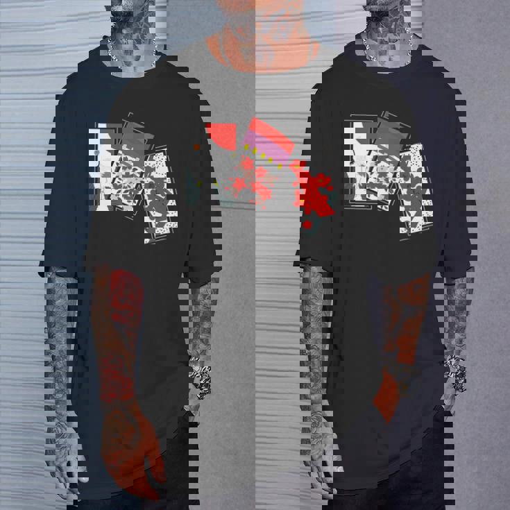 日本の伝統工芸品 花札 男性 女性 長袖tシャツ Tシャツ 彼への贈り物