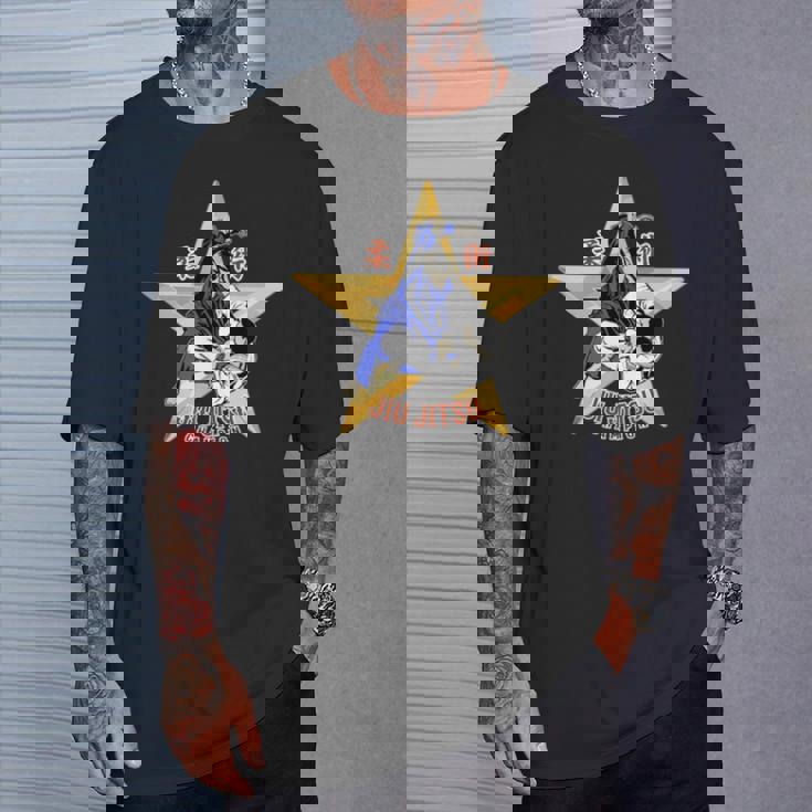 柔術スター、チャンピオン 長袖tシャツ Tシャツ 彼への贈り物