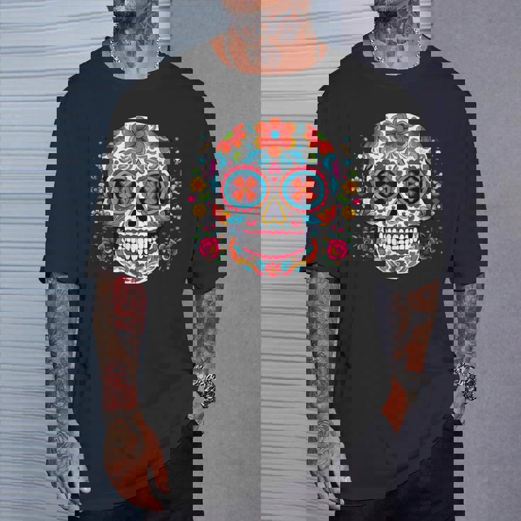 死者の日 シュガースカル メキシコデー カラベラデー Tシャツ 彼への贈り物