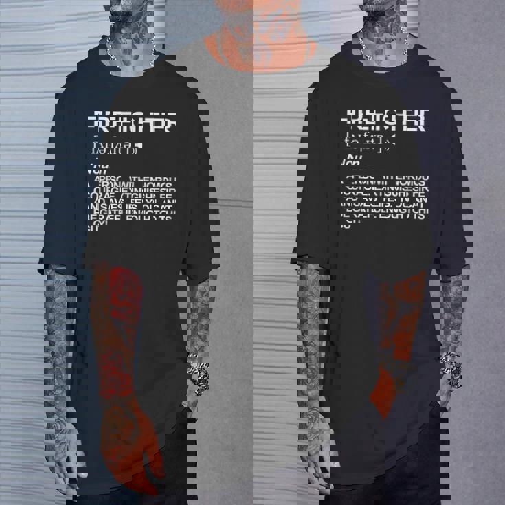 消防士の定義 Tシャツ 彼への贈り物