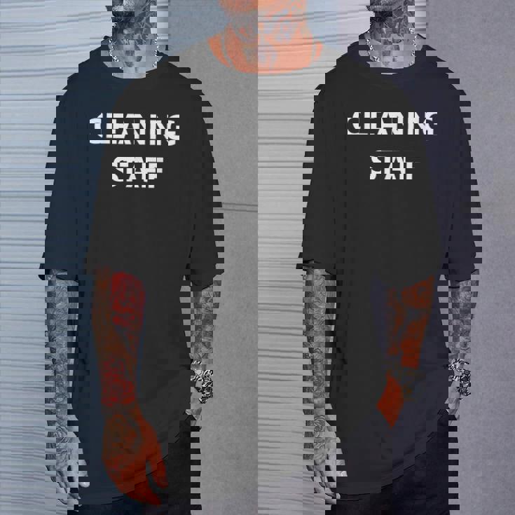 清掃スタッフ クルー 用務員 ユニフォーム カストディアン ジョブ 従業員 Tシャツ 彼への贈り物