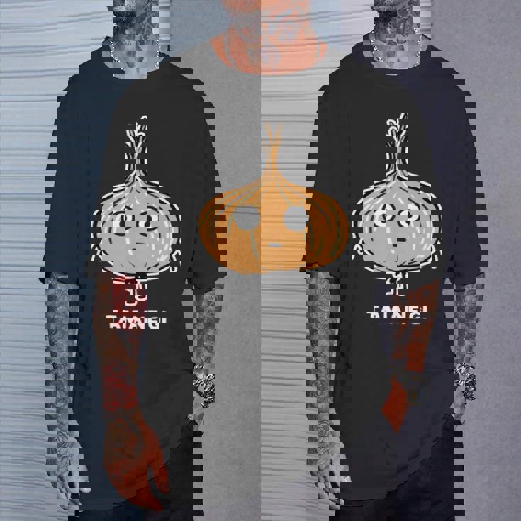 玉ねぎ 顔 イラスト かわいい おもしろ 面白い 簡単 シンプル ゆるい 野菜 長袖tシャツ Tシャツ 彼への贈り物