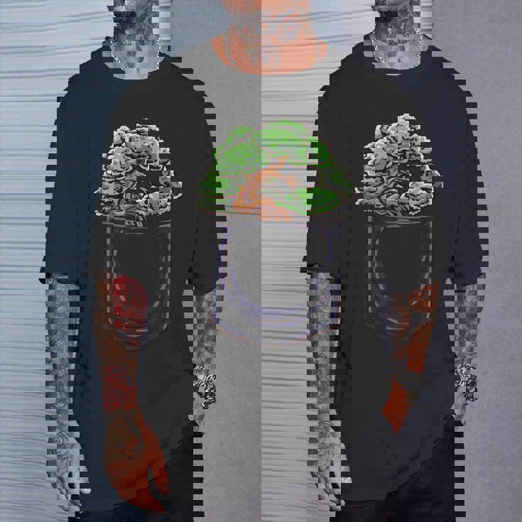 盆栽 木 膨らみポケット 面白いデザイン 盆栽 Tシャツ 彼への贈り物