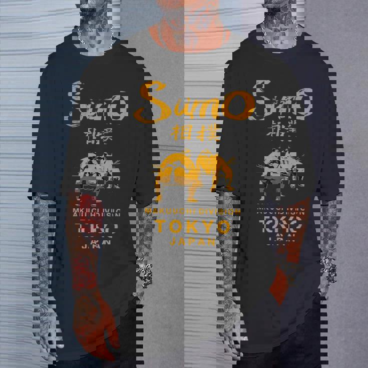 相撲 レスリング 日本 東京 日本 ヴィンテージ Tシャツ 彼への贈り物