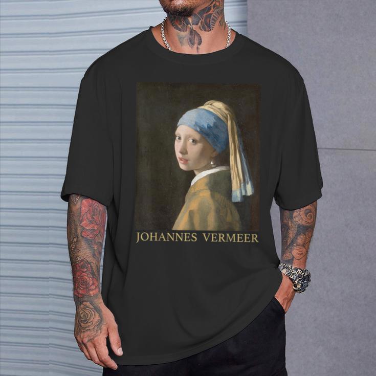 真珠の耳飾りの少女／フェルメール（記名）【世界の名画】Johannesermeer 美術館アート Tシャツ 彼への贈り物