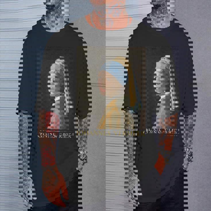 真珠の耳飾りの少女／フェルメール（記名）【世界の名画】Johannesermeer 美術館アート Tシャツ 彼への贈り物
