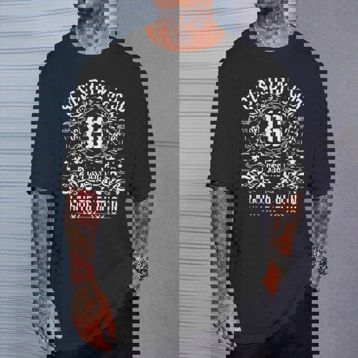 神様から祝福され 83歳 ヴィンテージ Happy 83歳の誕生日 長袖tシャツ Tシャツ 彼への贈り物