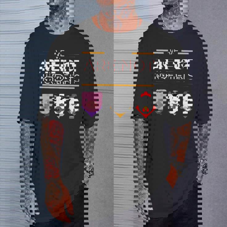 私たちは食材ではありませんビーガン、動物の権利 Tシャツ 彼への贈り物