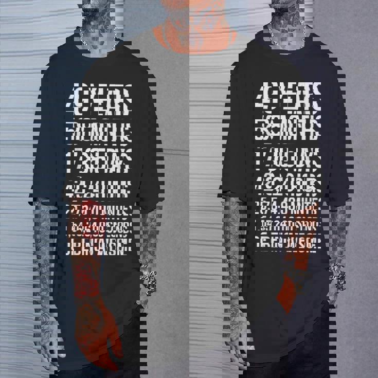 素晴らしい49歳の誕生日ギフト 面白い49歳の誕生日 Tシャツ 彼への贈り物