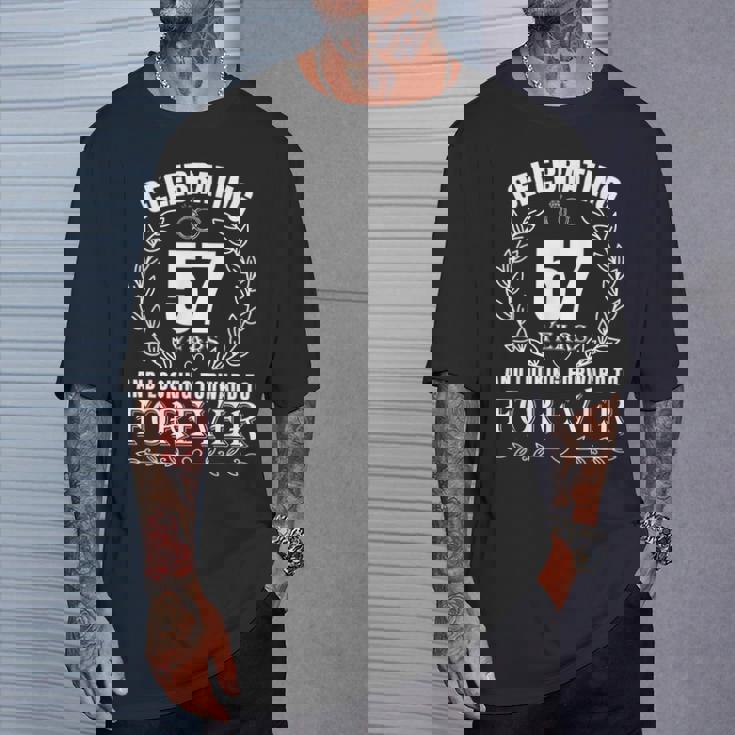 結婚57周年 57周年 カップル 結婚 57周年 Tシャツ 彼への贈り物