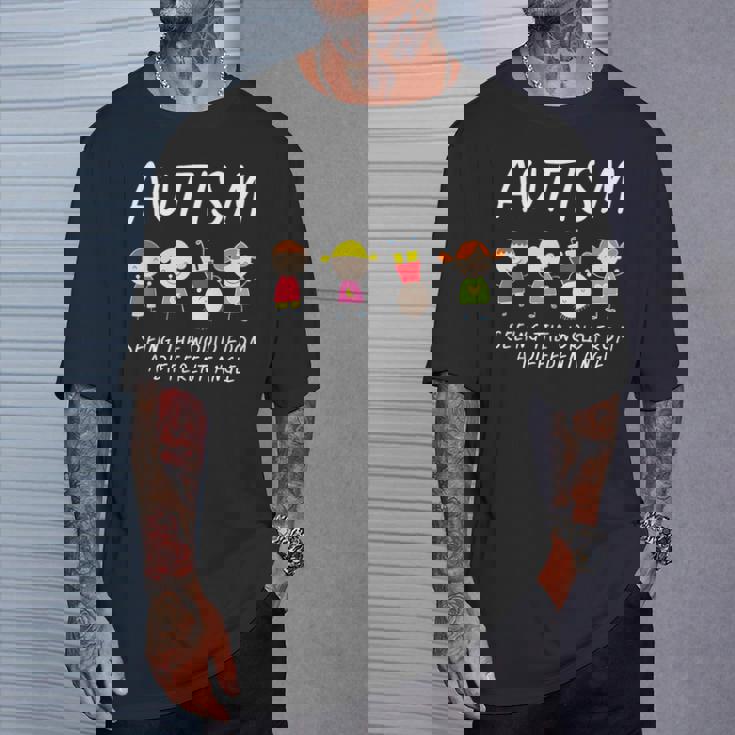 自閉症の認識 自閉症者 ギフト耐性 自閉症 Tシャツ 彼への贈り物