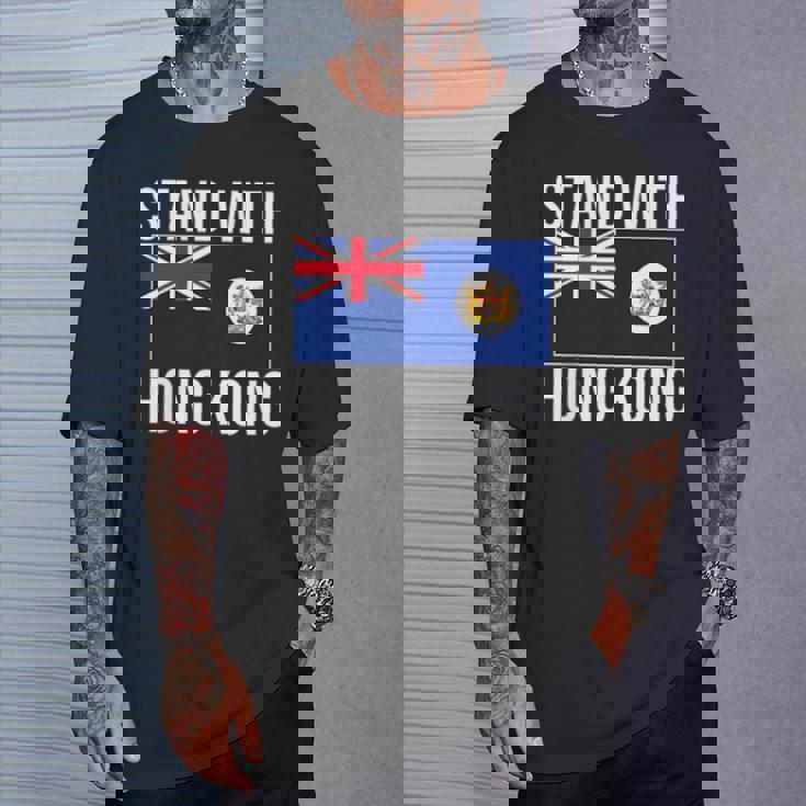 英国の香港国旗 1959-1997年 香港の自由 Tシャツ 彼への贈り物