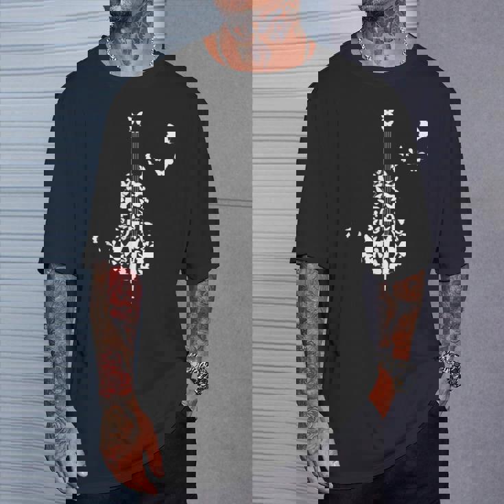 蝶とコントラバス Tシャツ 彼への贈り物