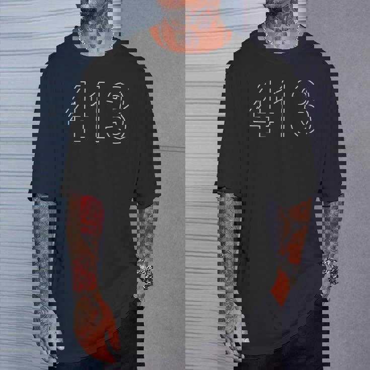 西部マサチューセッツ州 エリアコード 413 Tシャツ 彼への贈り物