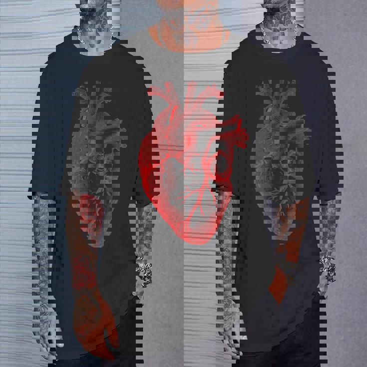 解剖学的心臓解剖科学生物学臓器研究 Tシャツ 彼への贈り物