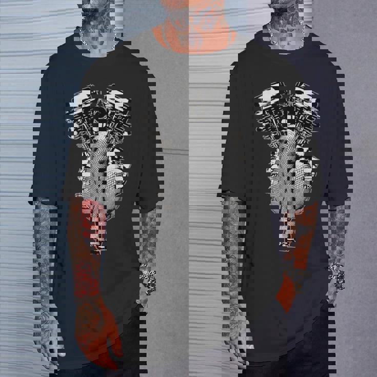 超セクシーhdパンヘッドピンナップバイク、バイカーギアvtwin Tシャツ 彼への贈り物