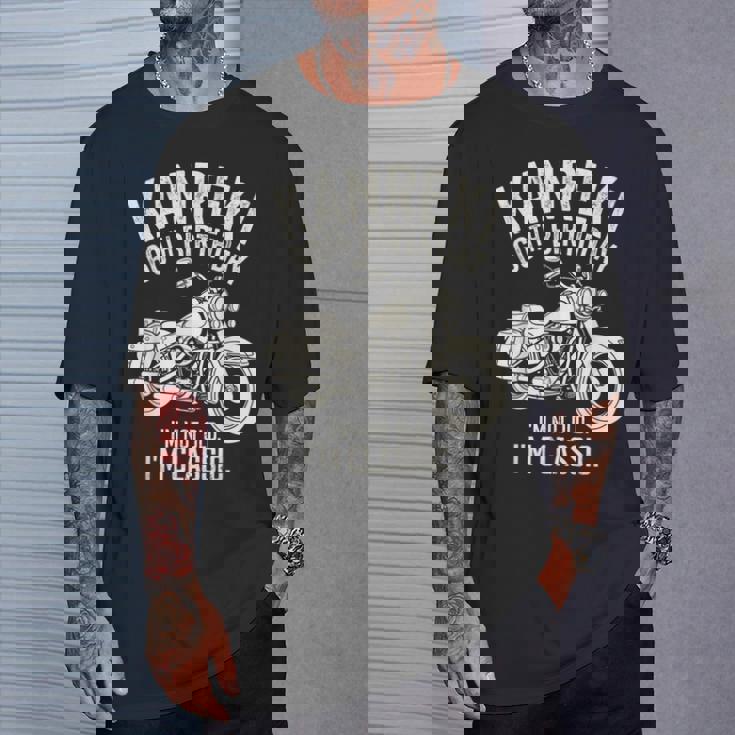 還暦祝い 60歳 男性 面白い クラシックバイク バイク好き 車好き 父 母 メンズ レディース Tシャツ 彼への贈り物