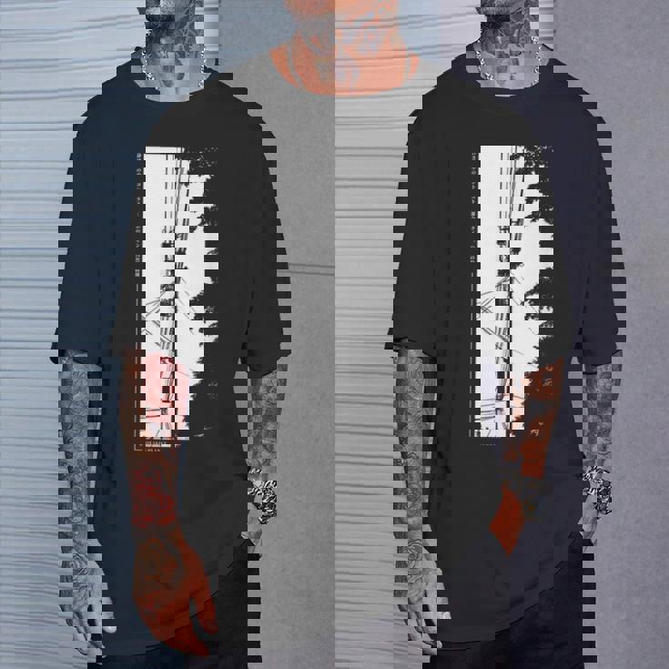 電柱 日本の アニメ ストリートウェア レトロな 雰囲気 Tシャツ 彼への贈り物