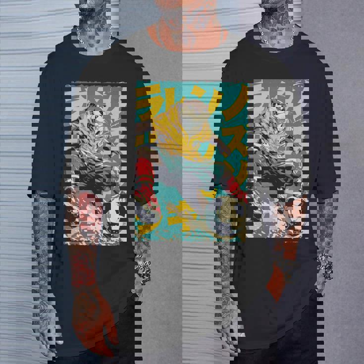 面白い 漫画 アニメ 日本美術 カワウソ サッカー 選手 キッズ 男性 長袖tシャツ Tシャツ 彼への贈り物