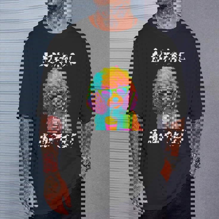 面白いtシャツ トイプードル イヌ わんこ メンズ 犬好き グッズ おもしろ 面白い 服 ネタ わんこ 長袖tシャツ Tシャツ 彼への贈り物