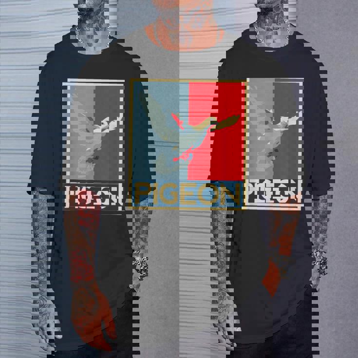 面白いtシャツ ハト 鳥 鳩 クール バードウォッチング 服 メンズ おもしろ 面白い おもしろグッズ Tシャツ 彼への贈り物