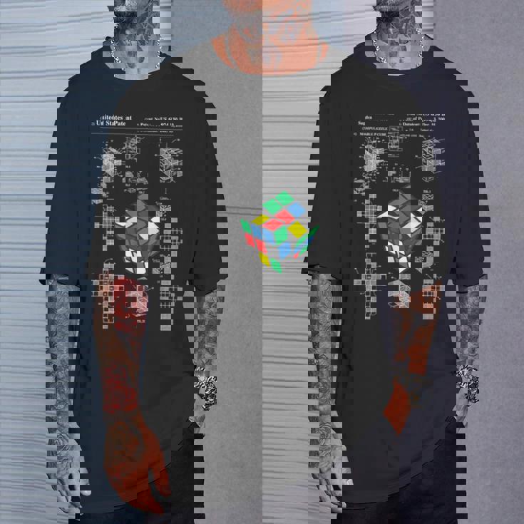 面白いオタク 特許パズルキューブ 数学教師 スピードキューバー オタク Tシャツ 彼への贈り物