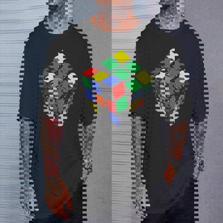 面白いオタクシェルドンパズルキューブ数学科学教師オタク Tシャツ 彼への贈り物