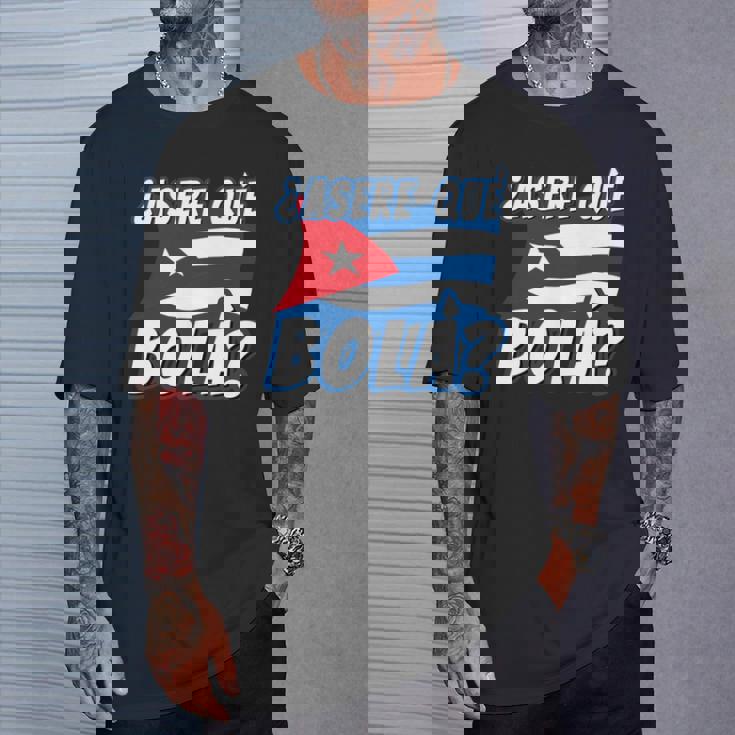 面白いキューバのハバナキューバの旗、アセレ・ケ・ボラ 長袖tシャツ Tシャツ 彼への贈り物