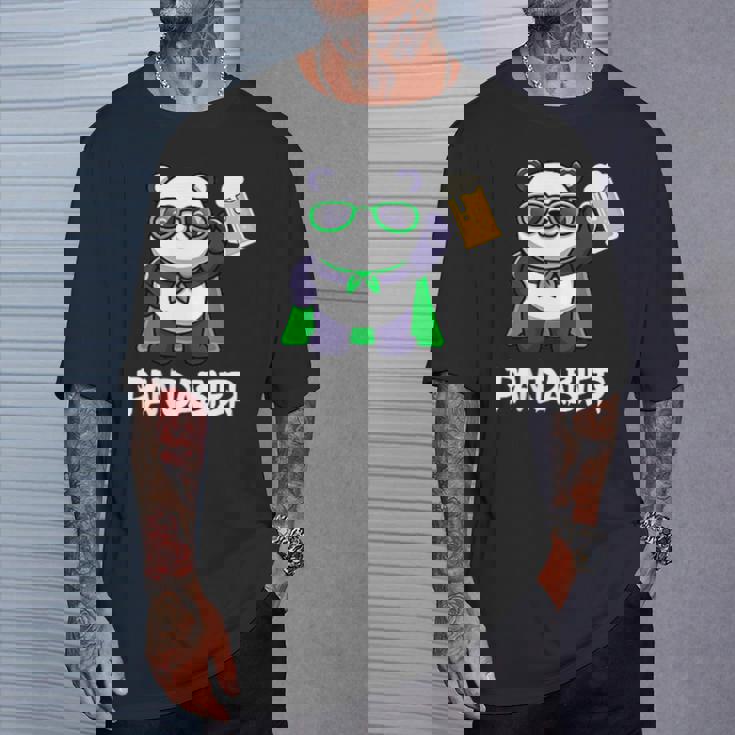 面白いパンダパンダビールドリンカー パンダビール Tシャツ 彼への贈り物