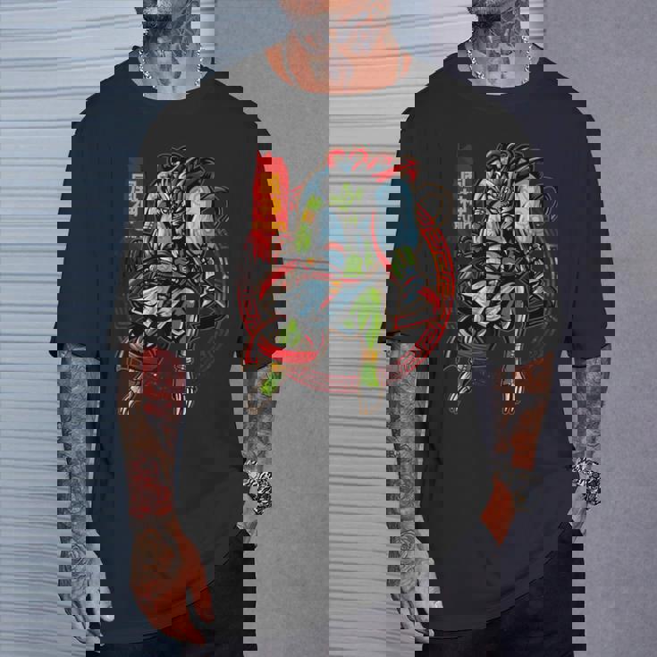 風神 風神 両部 古代日本神話 神 Tシャツ 彼への贈り物