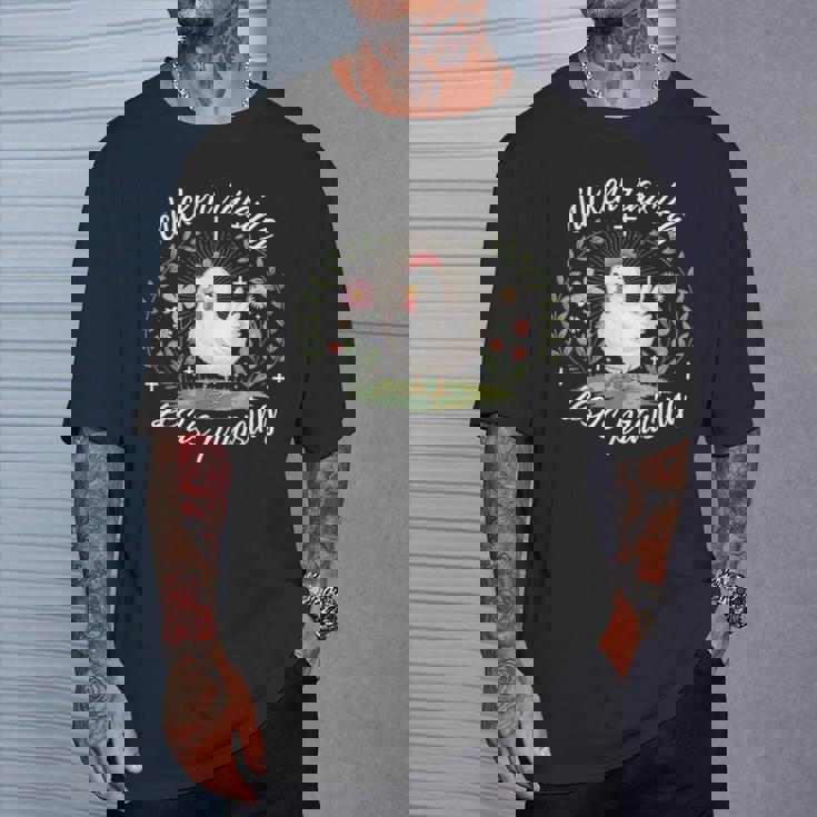 鶏を育てる イエス 賛美 おかしな農家 キリスト教の信仰 Tシャツ 彼への贈り物