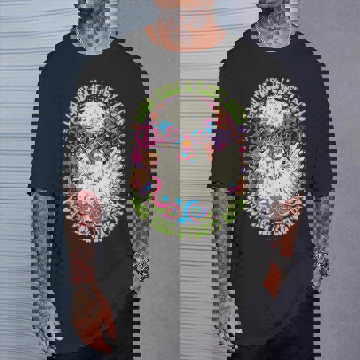 鶏好き ふわふわ お尻 バイブ 動物 ユーモア Tシャツ 彼への贈り物