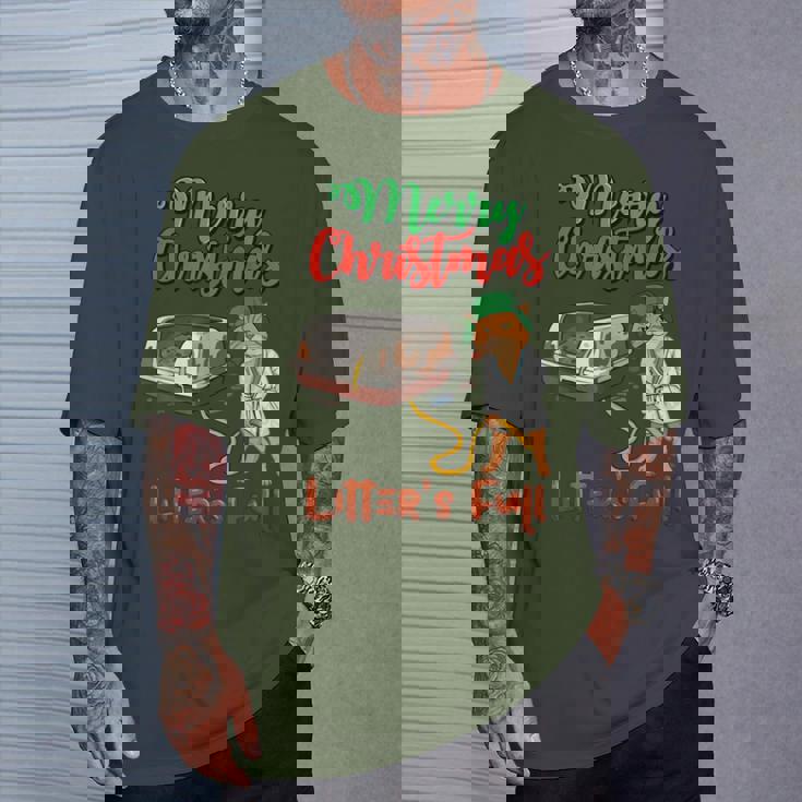 Litter's Full Merry Christmas Cat Lovers Holidays Xmas T-Shirt Gifts for Him